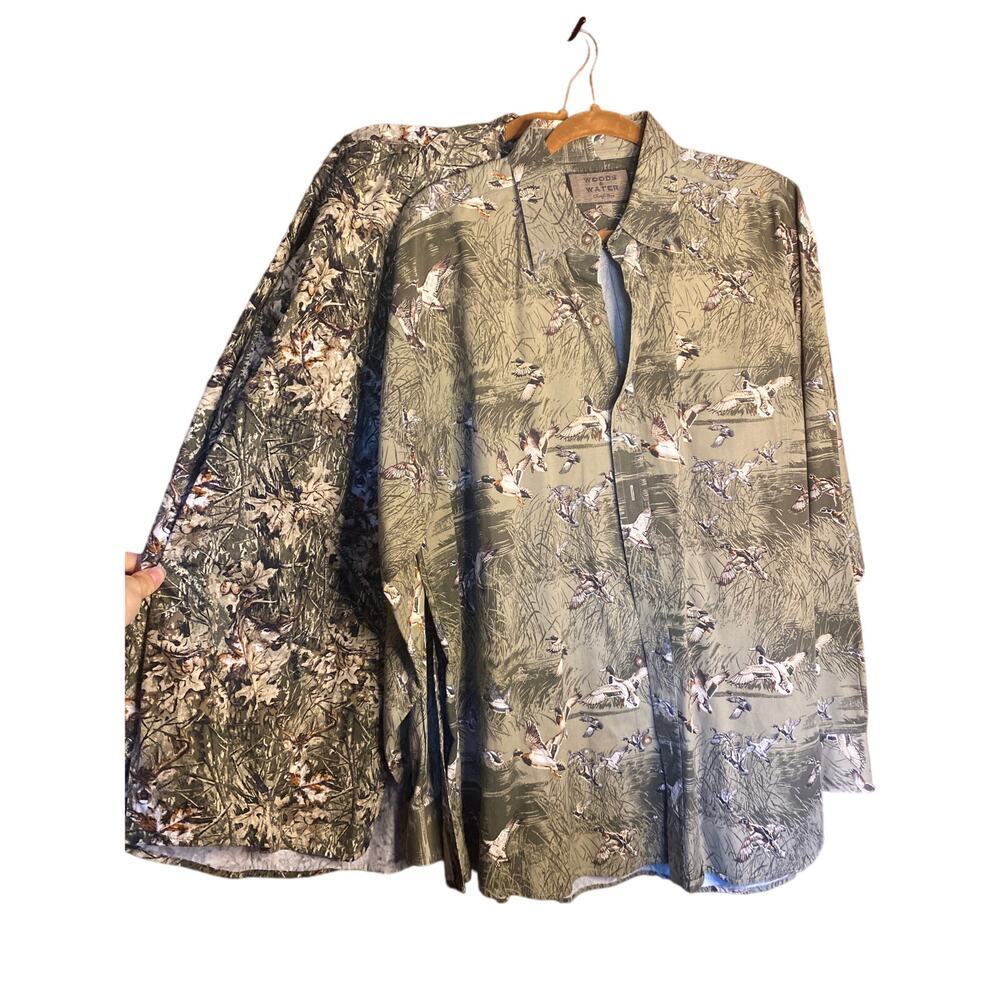 (2) XL Water and Woods Hunting Outdoors Button Down Shirts